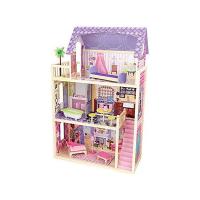 Домик из дерева для кукол 30 см, с мебелью 10 предметов, "Кайла" (Kayla dollhouse)