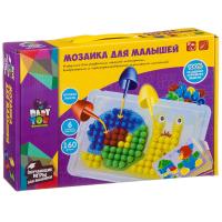 Мозаика для малышей Bondibon, 6 картинок-шаблонов, 160 фишек