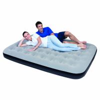 Кровать надувная Bestway флок  сер/черн 203х152х22см