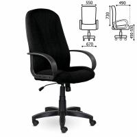 Кресло офисное BRABIX "Classic EX-685", ткань С, черное