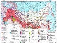 Карта Народы России