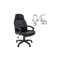 Кресло офисное BRABIX "Formula EX-537", экокожа, черное