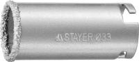 Коронка STAYER "PROFESSIONAL" кольцевая с карбидно-вольфрамовой крошкой, d=33мм 33345-