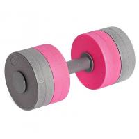 Аквагантели Dumbells Round Bar Float 30,5*10,5cm, Grey/Pink