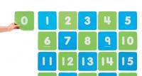 Дорожка цифровая 0-20. 20см., 2 цвета, 21шт.