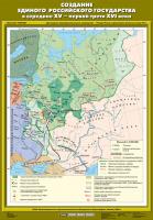 Карта Создание единого Российского государства в середине XV - первой трети XVI века