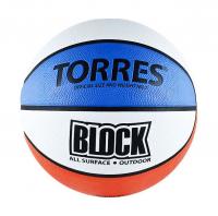 Мяч баскетбольный TORRES Block р.7, резина