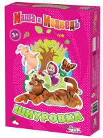 Шнуровка "Маша и Медведь. Полоски и усы"