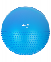 Мяч гимнастический полумассажный STARFIT GB-201 75 см, синий (антивзрыв)