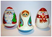 Неваляшка Новогодняя (дед мороз, снегурочка, снеговик)