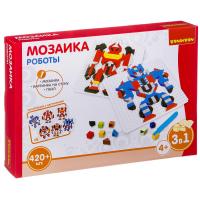 Логические, развивающие игры и игрушки Bondibon Мозаика «РОБОТЫ», 420 дет.