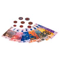 Набор игровой Деньги евро (28 бумажных, 80 монет) Euro Set: 28 bills + 80 coins