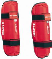 Защита голени (иск.кожа) Larsen TC-0972 красный