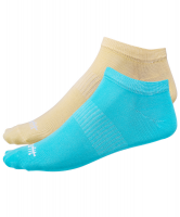 Носки низкие STARFIT SW-205, желтый/бирюзовый (2 ПАРЫ), разм. 39-42