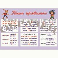 Таблица Пиши правильно - 2 100х140 винил