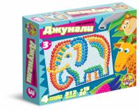 Мозаика Джунгли d15, d20/6 цв/312 эл/4 поля
