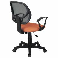 Кресло компактное BRABIX "Flip MG-305", ткань TW, оранжевое/черное