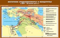 Карта Восточное Средиземноморье и Междуречье в XIV-VI вв. до н.э.