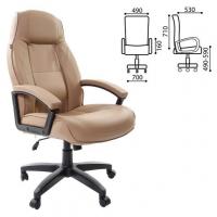 Кресло офисное BRABIX "Formula EX-537", экокожа, песочное