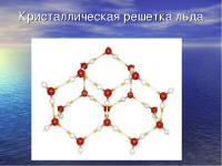  Кристаллическая решетка льда