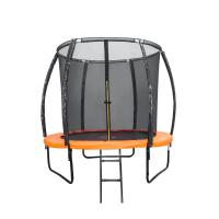 Батут DFC KENGOO 6 футов (183 см) внутр.сетка, лестница, оранж/черн