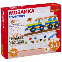 Логические, развивающие игры и игрушки Bondibon Мозаика «ТРАНСПОРТ», 248 дет.