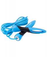 Скакалка STARFIT RP-104 ПВХ с эргономичной ручкой, синий/черный, 3,05м