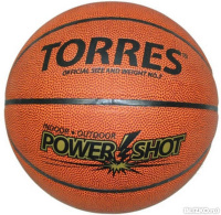 Мяч баскетбольный TORRES Power Shot, р.7 Синт. кожа (полиуретан)