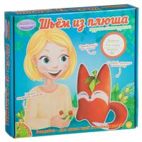 Набор для творчества  BONDIBON. ШЬЕМ ИЗ ПЛЮША! Игрушка своими руками. ЛИСИЧКА