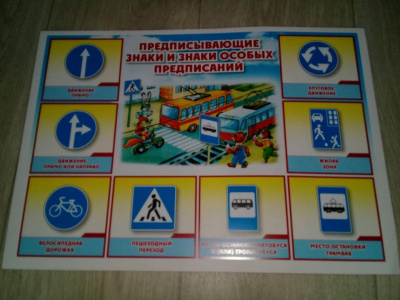 Таблица Дорожные знаки 100х140 винил