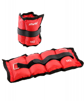 Утяжелители STARFIT WT-401 1 кг, красный