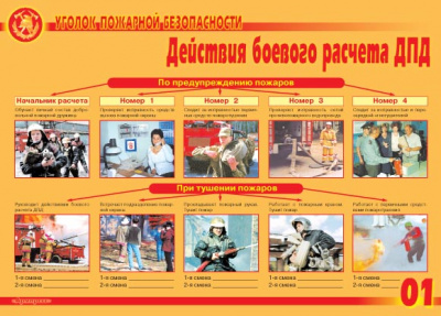 Уголок пожарной безопасности