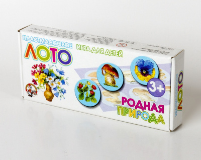 Лото пластмассовое "Родная природа" мал.