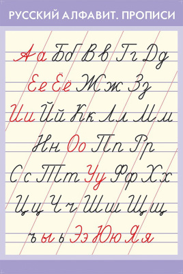  Таблица Алфавит. Прописи (440х580мм.)