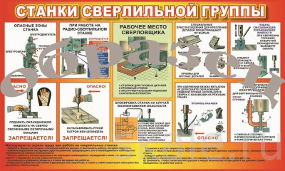 Таблица Станки сверлильной группы 100х140 винил