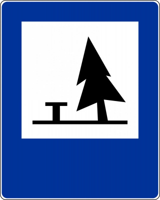 Знак ПДД "Место отдыха"