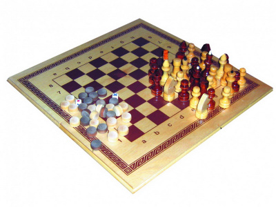 ИГРА 2 В 1 (шахматы, нарды)