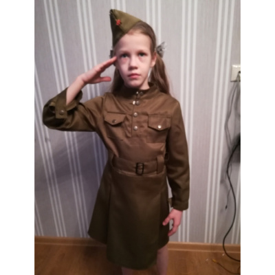 Платье военных лет для девочки