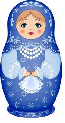 Уличная фигура "Матрешка гжель" (Большая (1,6м))