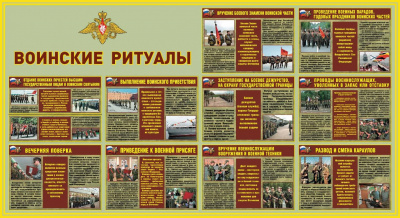  Плакаты Воинские ритуалы (10 плакатов, 41х30 см)