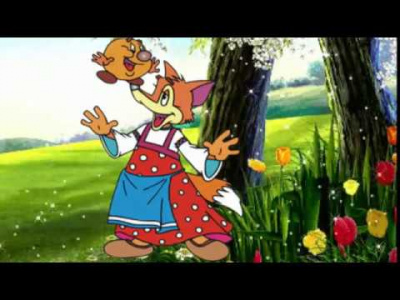 Уличная фигура "Лиса и колобок"
