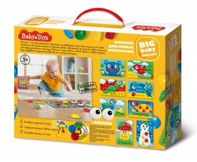 Мозаика для самых маленьких d40/5 цв/32 эл BABY TOYS