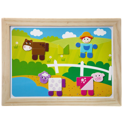Игр. дерев., магнитная мозаика, ФЕРМА, Bondibon,
