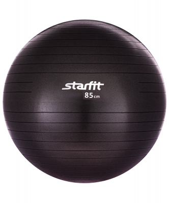 Мяч гимнастический STARFIT GB-101 85 см, черный (антивзрыв)