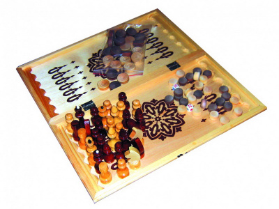 ИГРА 3 В 1 (ШАХМАТЫ, ШАШКИ, НАРДЫ)