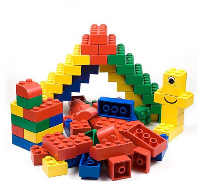 Набор мягких кубиков LEGO.