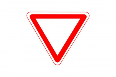 Знак ПДД "Уступи дорогу"