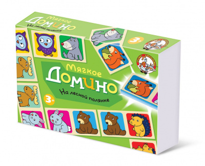Домино мягкое "На лесной полянке"