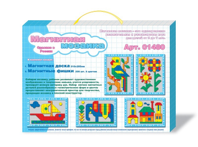 Мозаика магнитная "Ежик" 220 эл