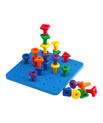 Большие Peg Board набор с карточками заданий